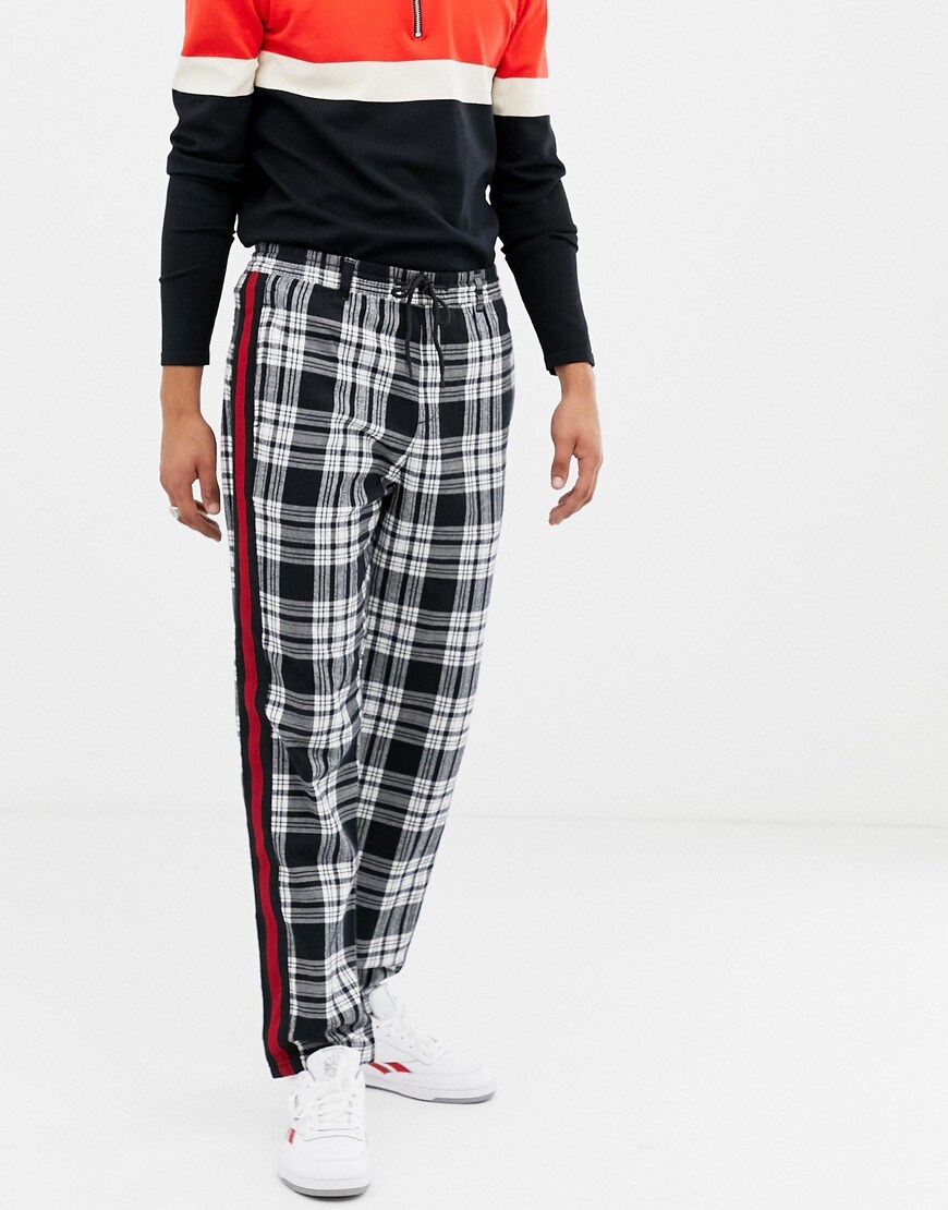 COLLUSION Tall side stripe trousers | ASOS Style Feed