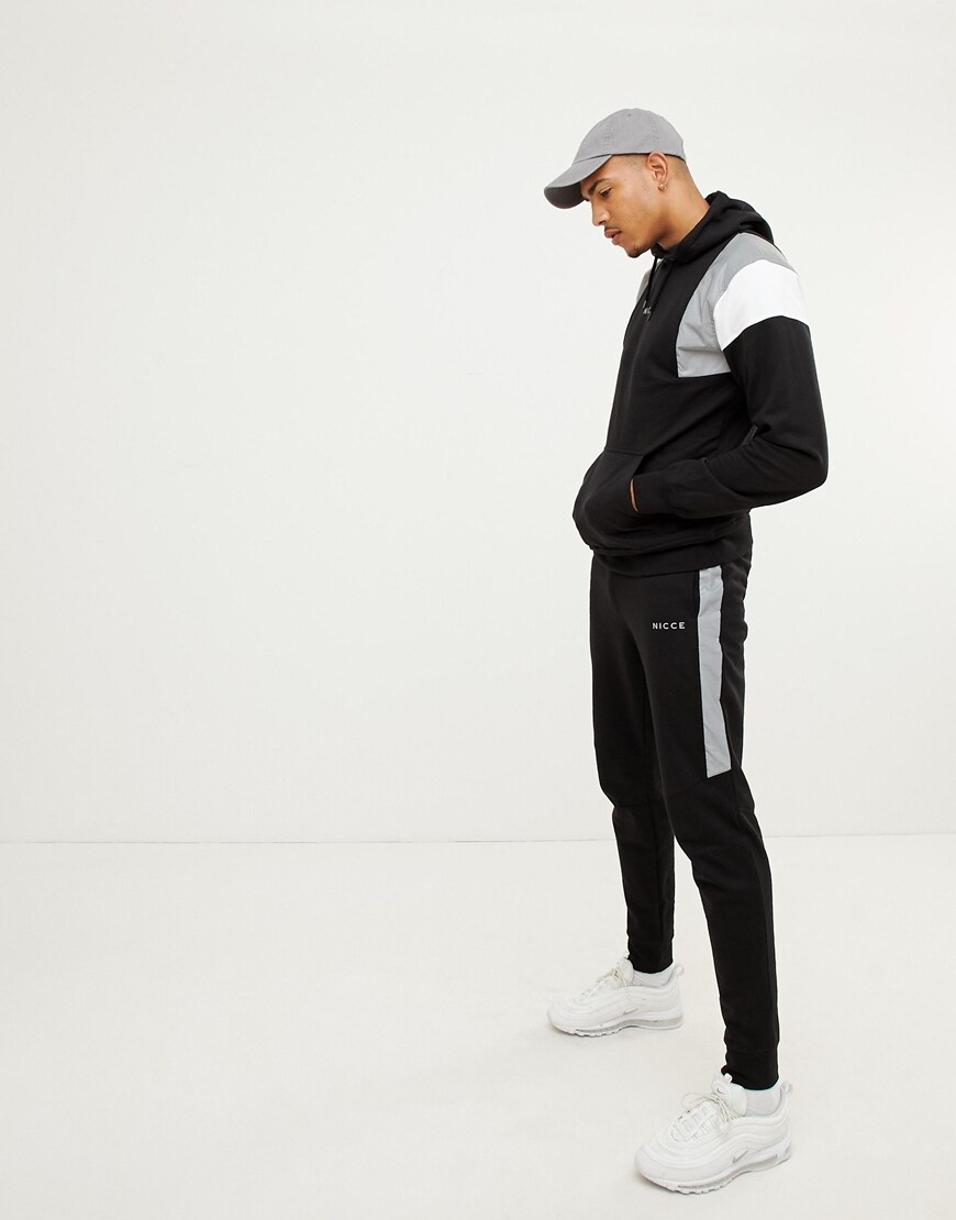 NICCE Tall reflective panel joggers | ASOS Style Feed