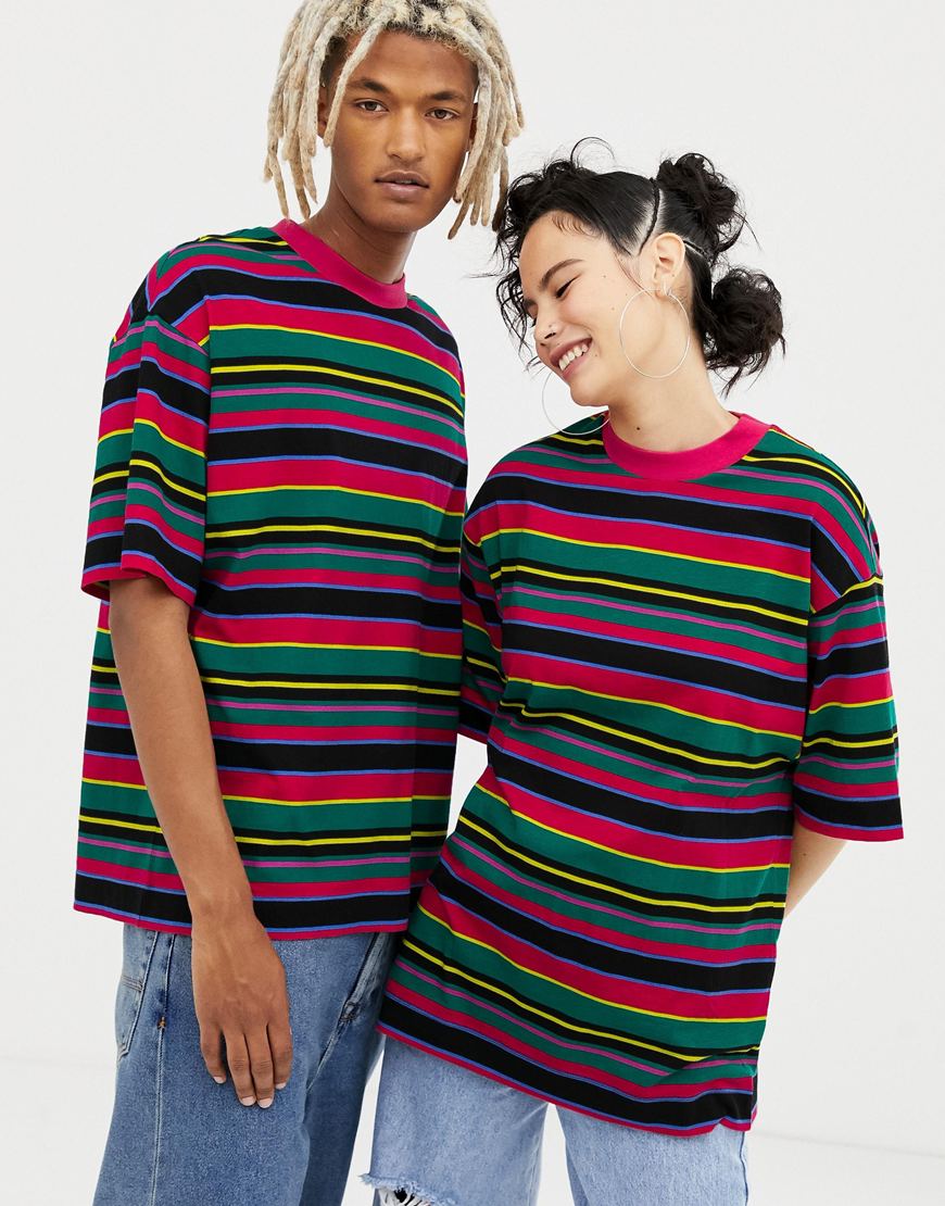 Unisex stripe T-shirts from COLLUSION, exclusively available at ASOS | ASOS Fashion & Beauty Feed