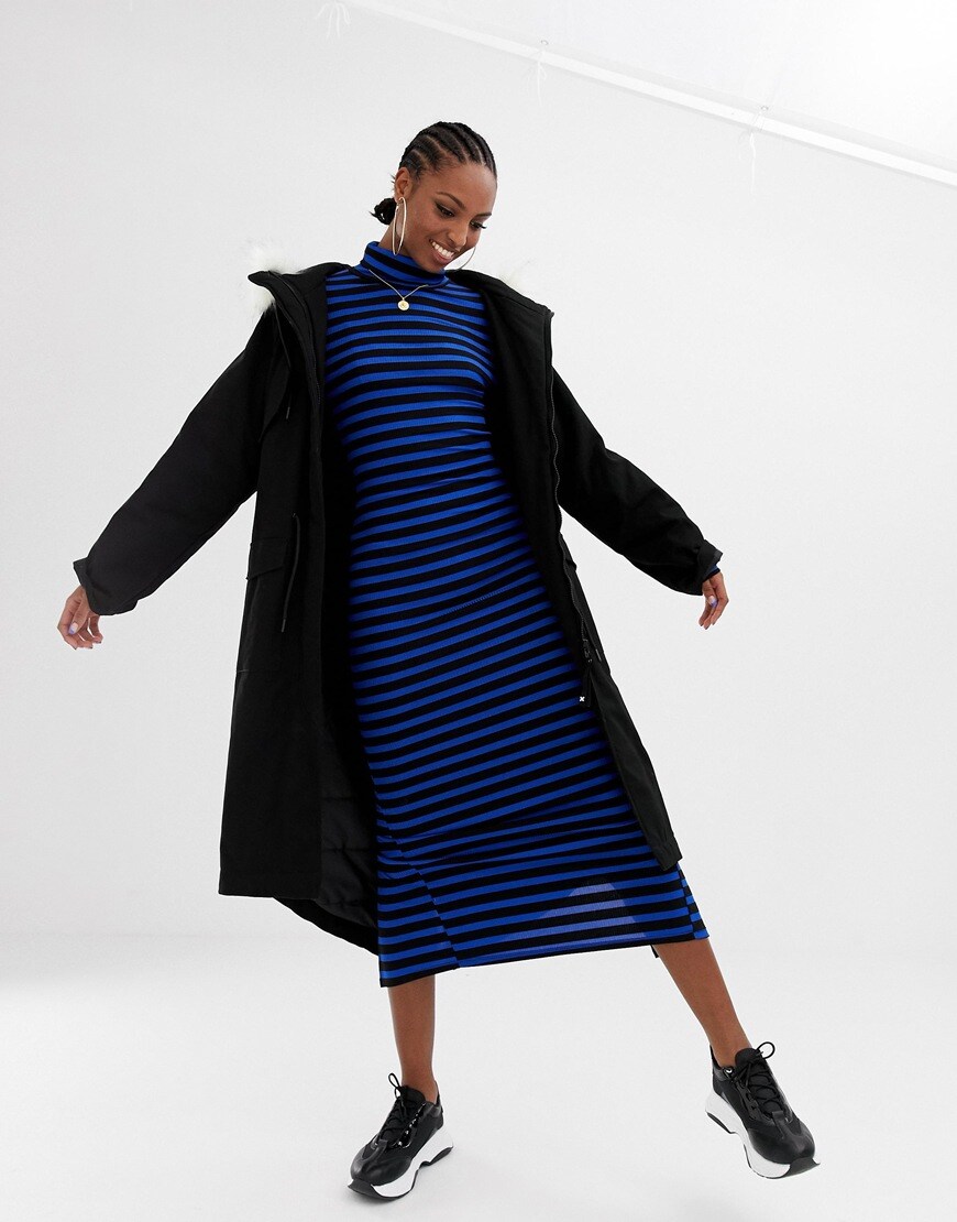 A Tall stripe dress from COLLUSION, exclusively available at ASOS | ASOS Style Feed