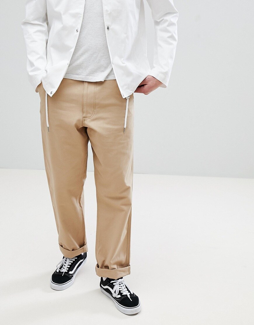 Calvin Klein Jeans - Pantalon chino avec étiquette logo au dos