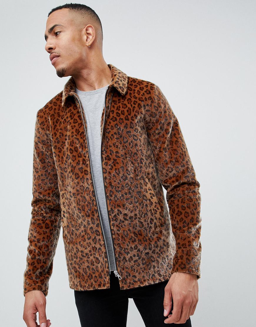 ASOS DESIGN Tall leopard print jacket | ASOS Style Feed