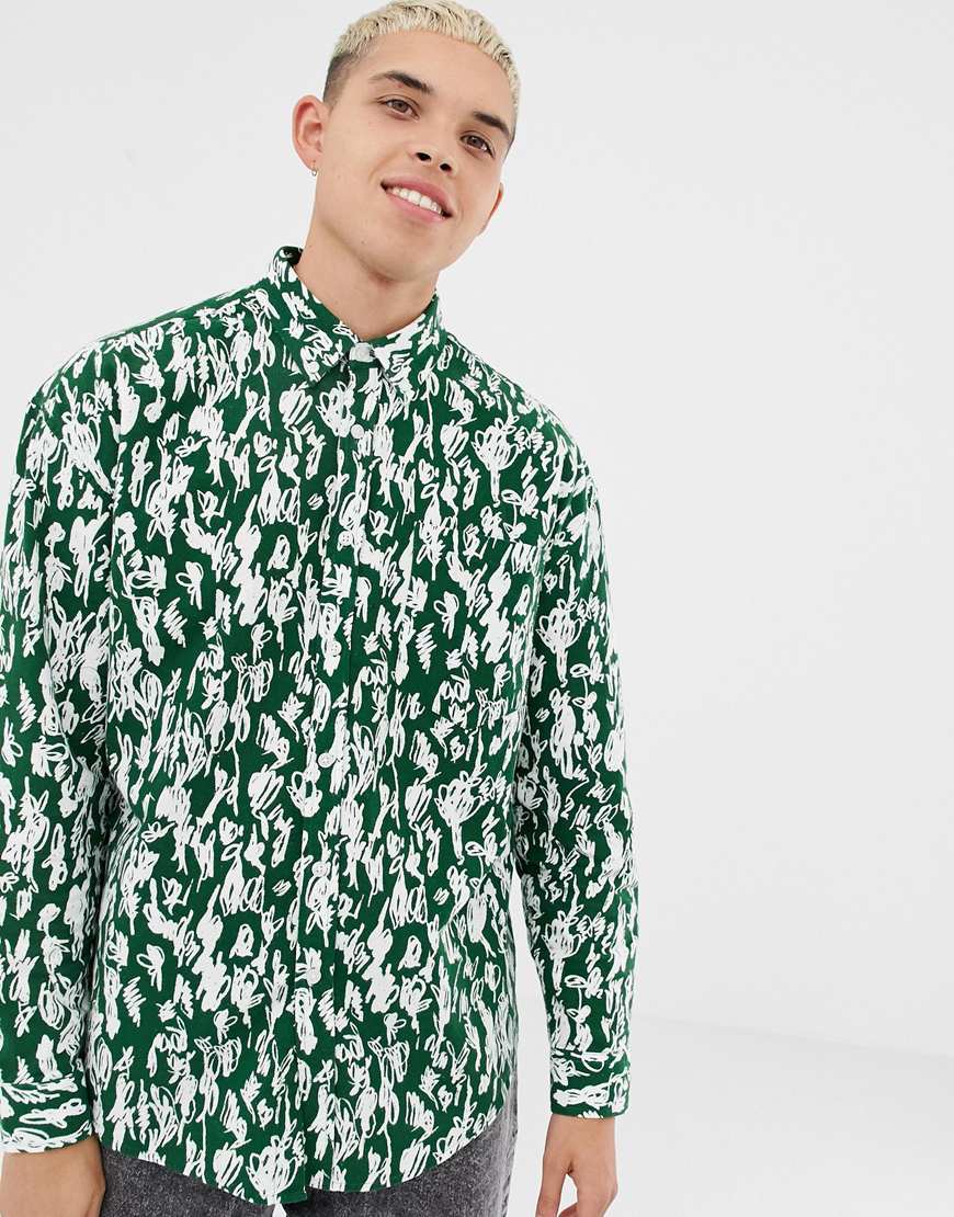 COLLUSION scribble print shirt | ASOS Style Feed