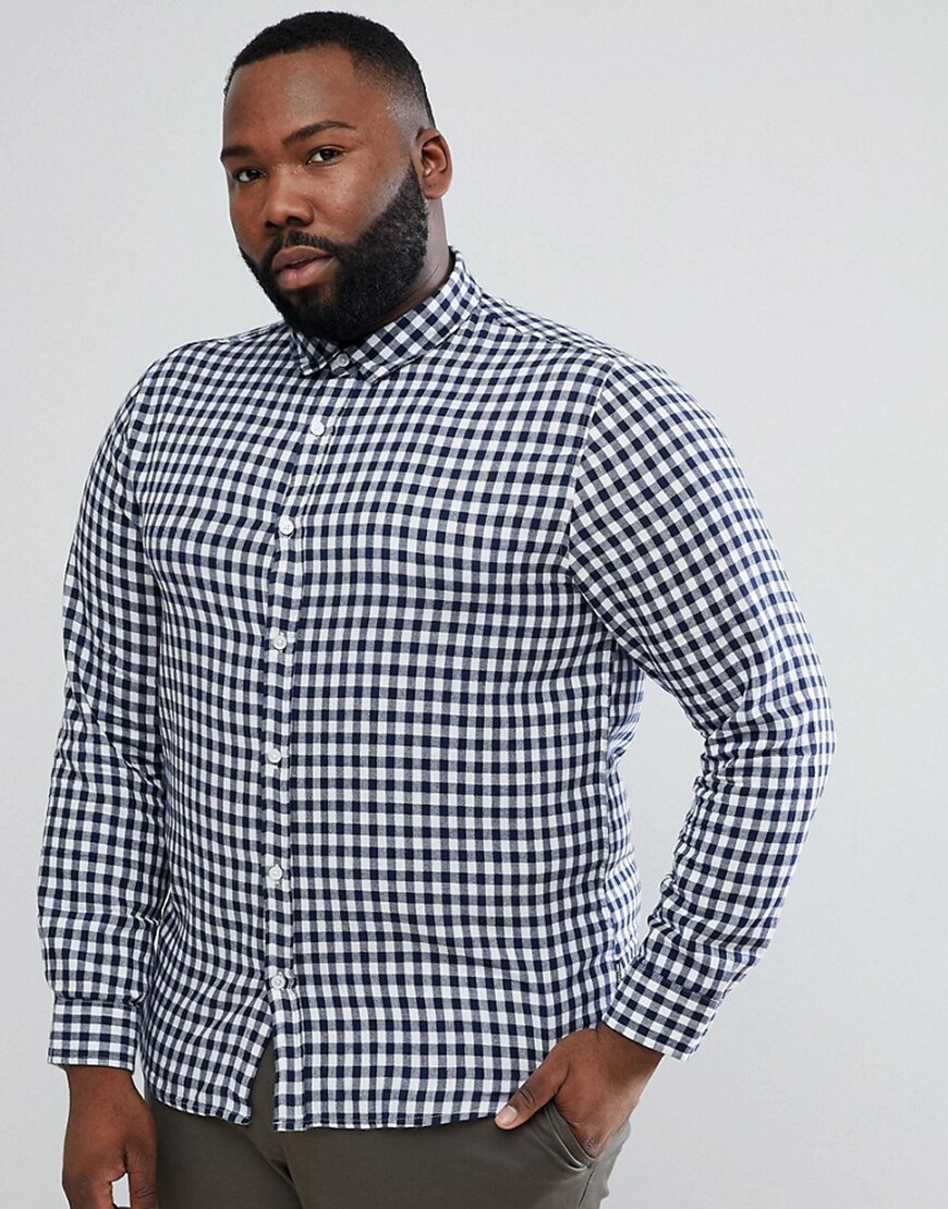 Only & Sons slim fit gingham shirt | ASOS Style Feed