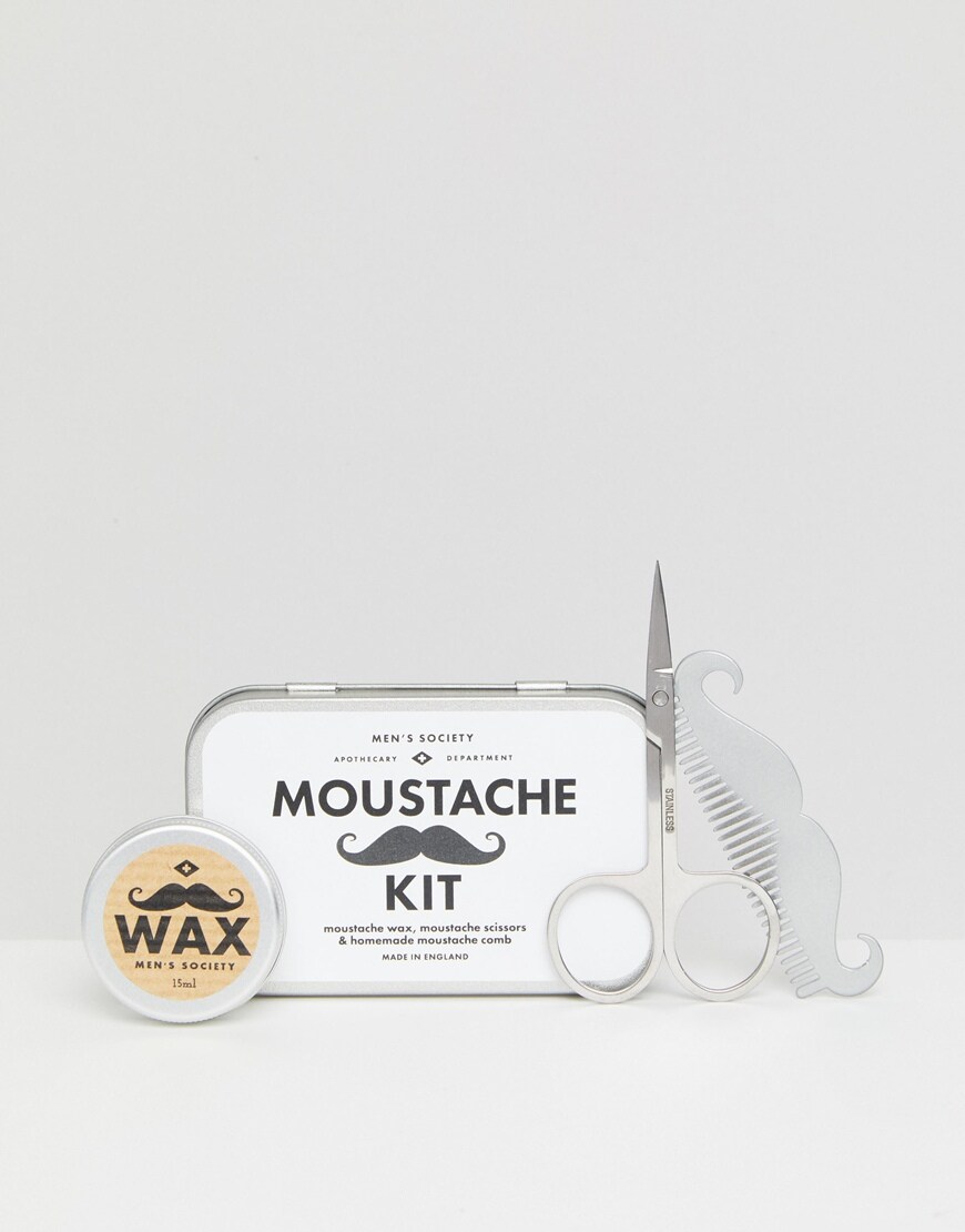 The Men's Society Moustache kit available at ASOS | ASOS Style Feed