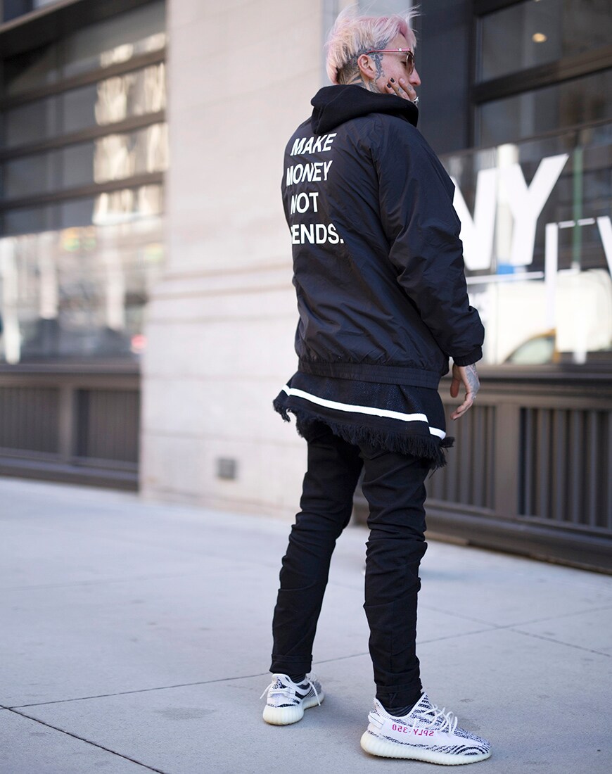 Herren Streetstyle in Schwarz