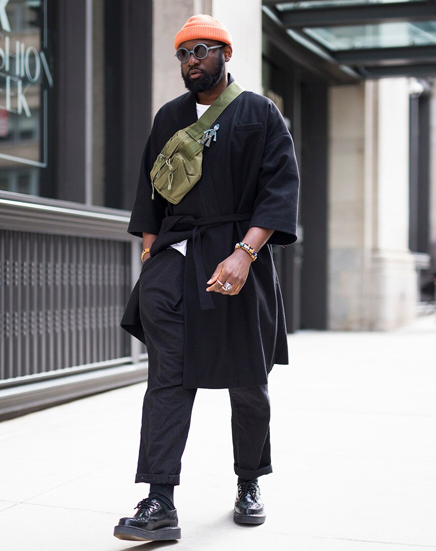 Herren Streetstyle in Schwarz