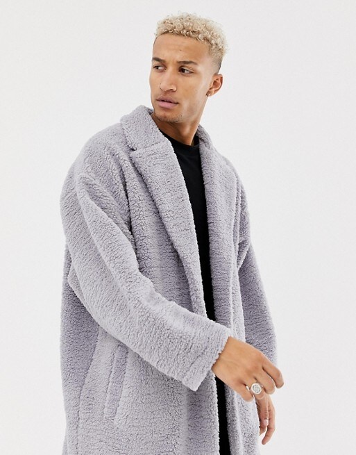 ASOS WHITE wool-blend cocoon coat | ASOS Style Feed