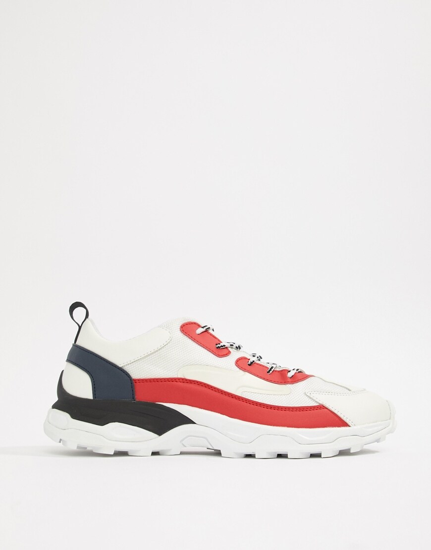 ASOS DESIGN chunky tricolour trainers | ASOS Style Feed