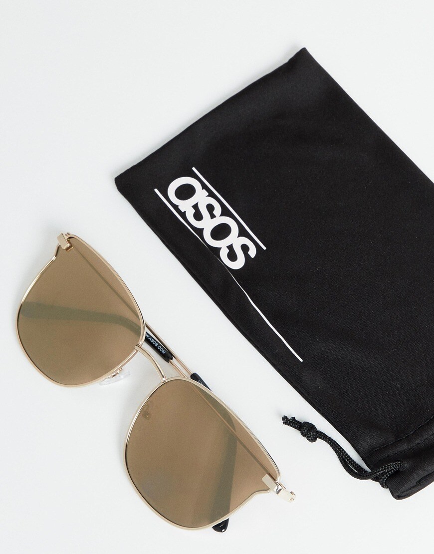 A picture of some lightweight metal sunglasses available at ASOS 