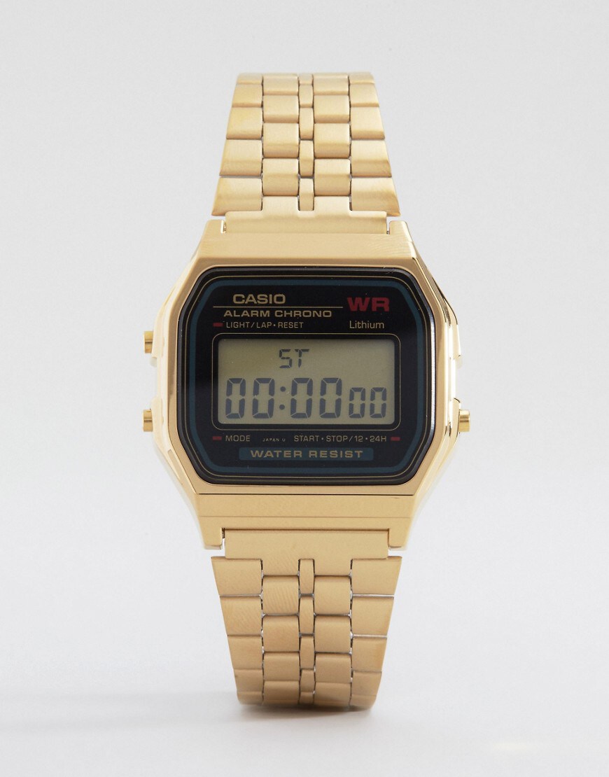 Casio A159WGEA-1EF gold digital watch | ASOS Style Feed