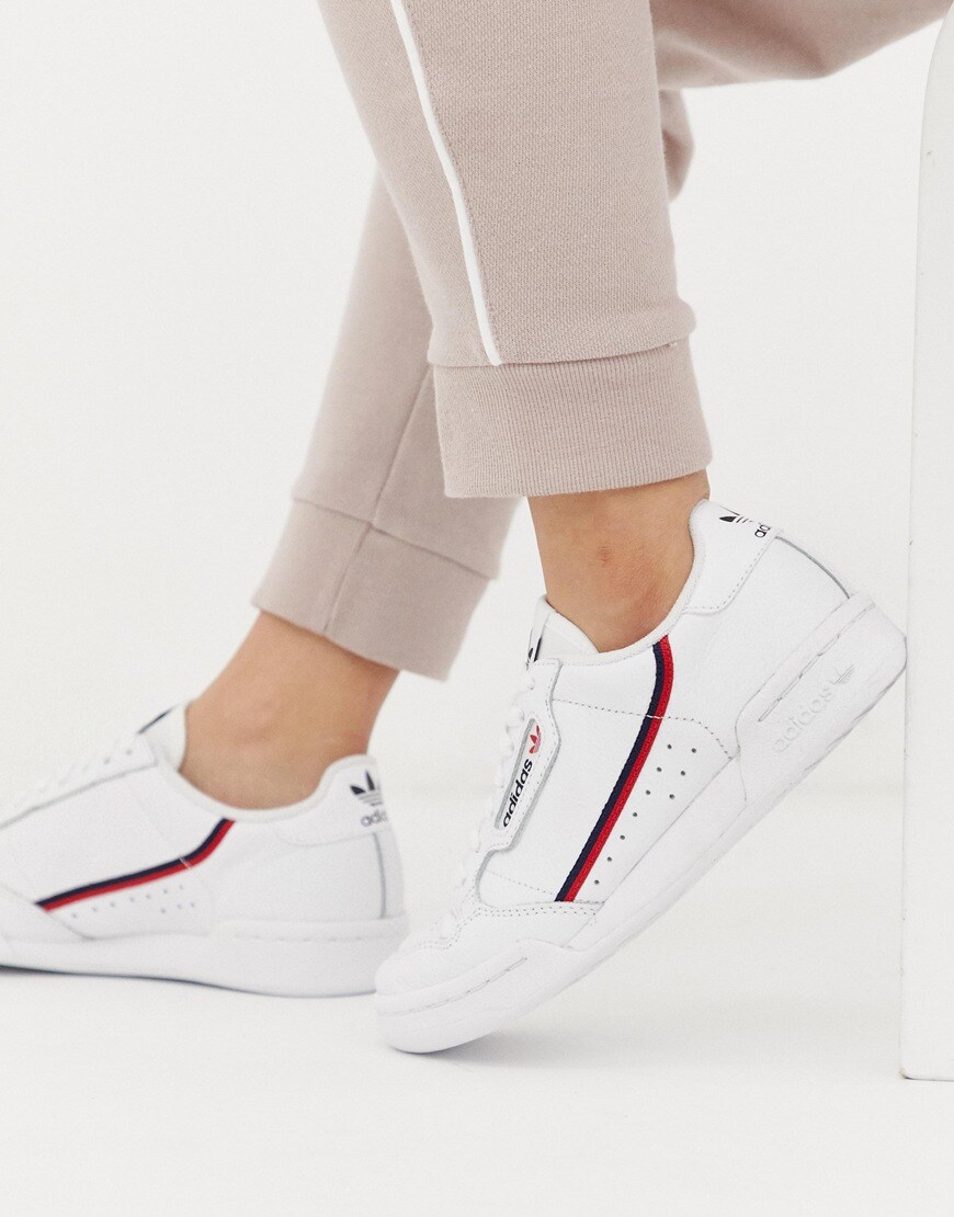 adidas Originals white Continental 80 sneakers available at ASOS | ASOS Style Feed