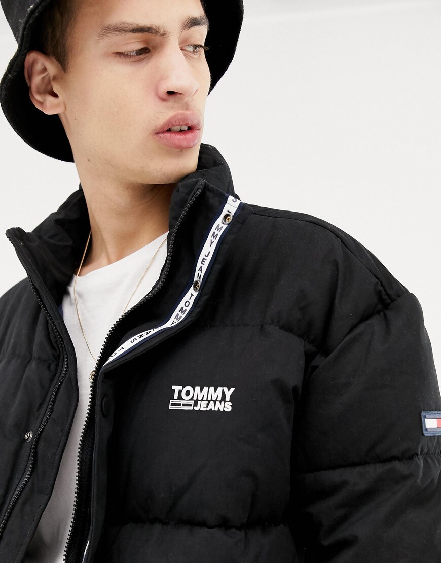 Tommy Jeans essential puffer jacket with logo available at ASOS | ASOS Style Feed