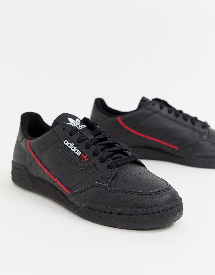 adidas Originals Continental 80's Trainers In Black available at ASOS | ASOS Style Feed