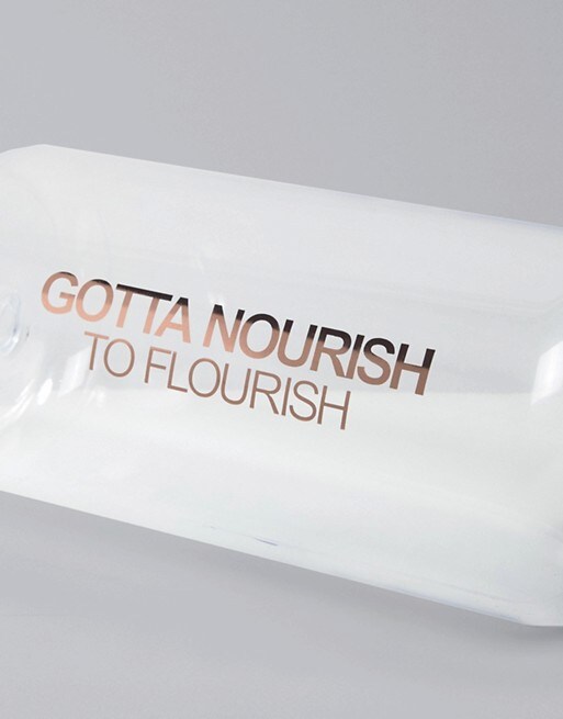 Wasserflasche von South Beach mit motivierendem Zitat, erhältlich bei ASOS