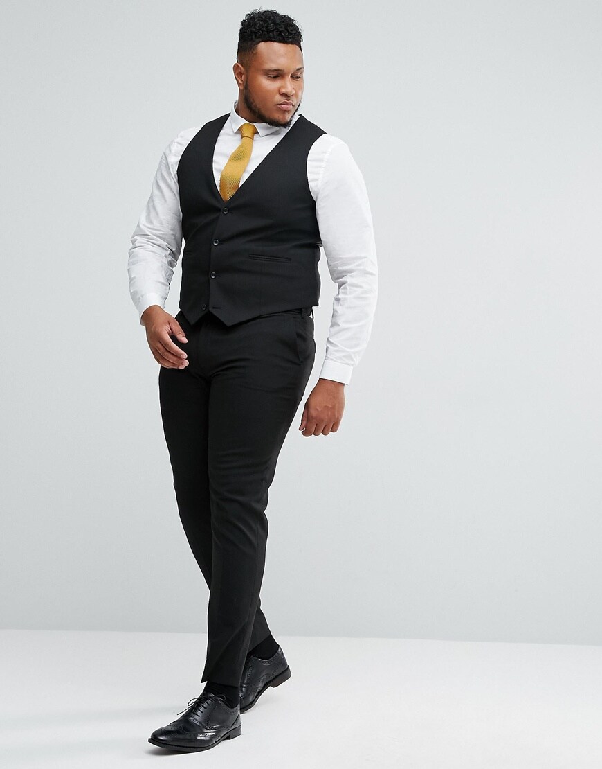 ASOS DESIGN Plus skinny suit waistcoat | ASOS Style Feed