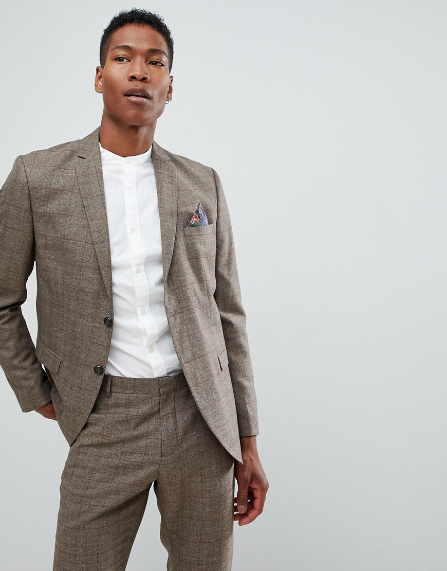 Selected Homme check slim fit suit jacket | ASOS Style Feed