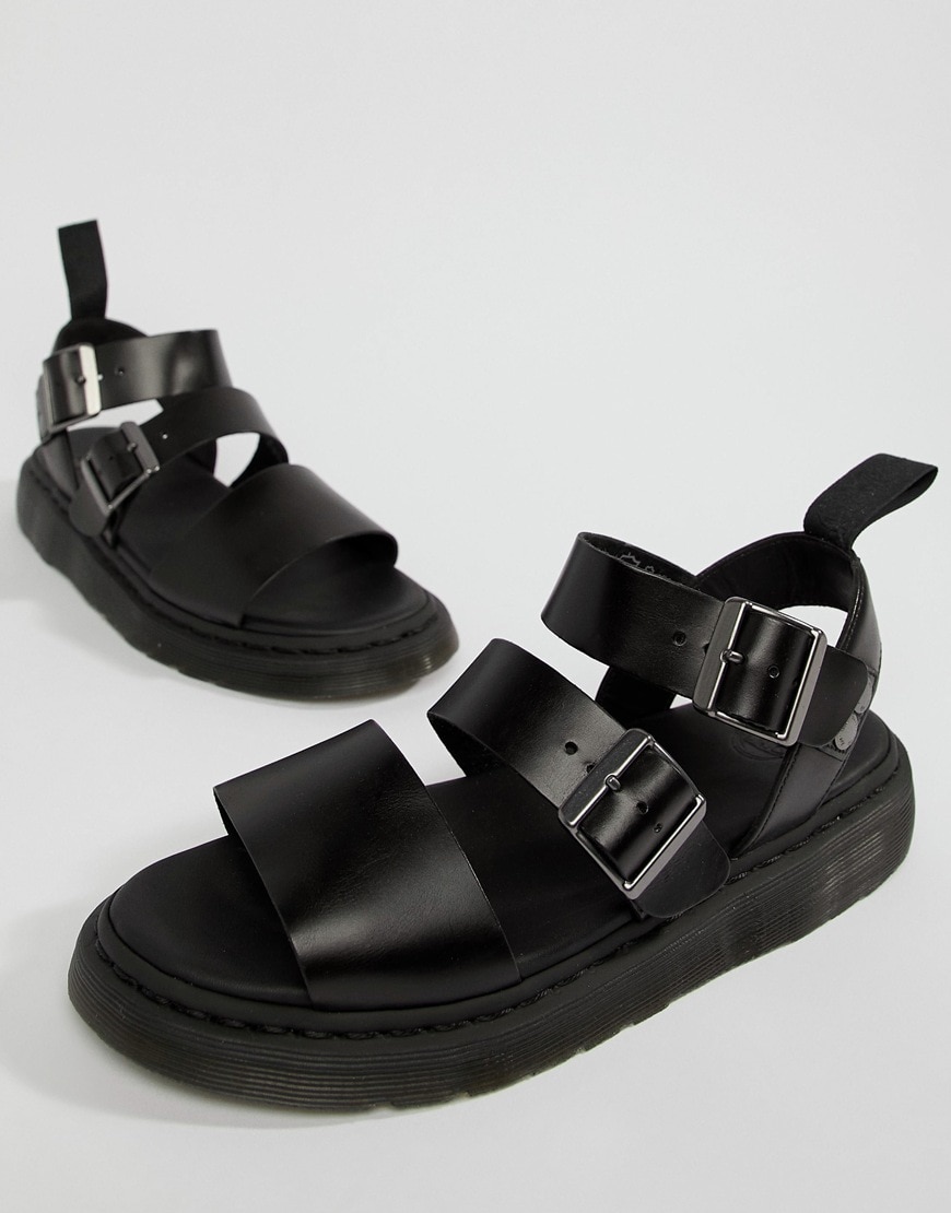 Dr. Marten black sandals available at ASOS | ASOS Style Feed