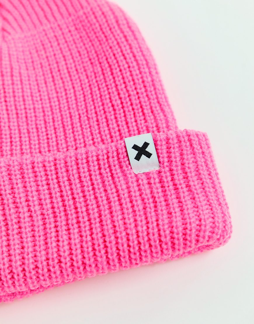 COLLUSION neon pink beanie | ASOS Style Feed