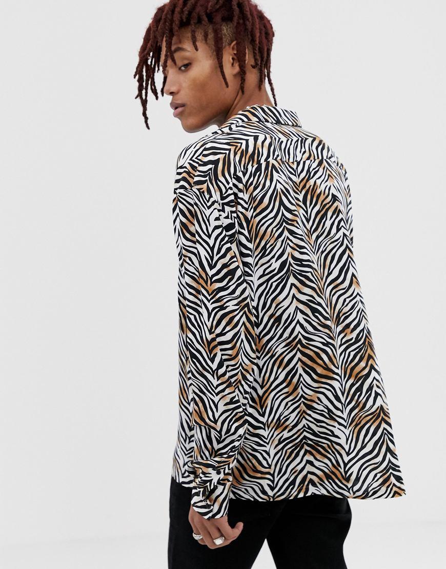 COLLUSION zebra-print shirt | ASOS Style Feed