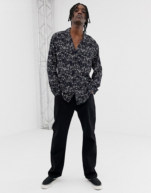 Hemd mit Aufdruck von Reclaimed Vintage, erhältlich bei ASOS