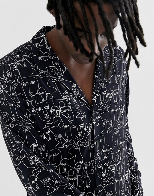 Hemd mit Aufdruck von Reclaimed Vintage, erhältlich bei ASOS