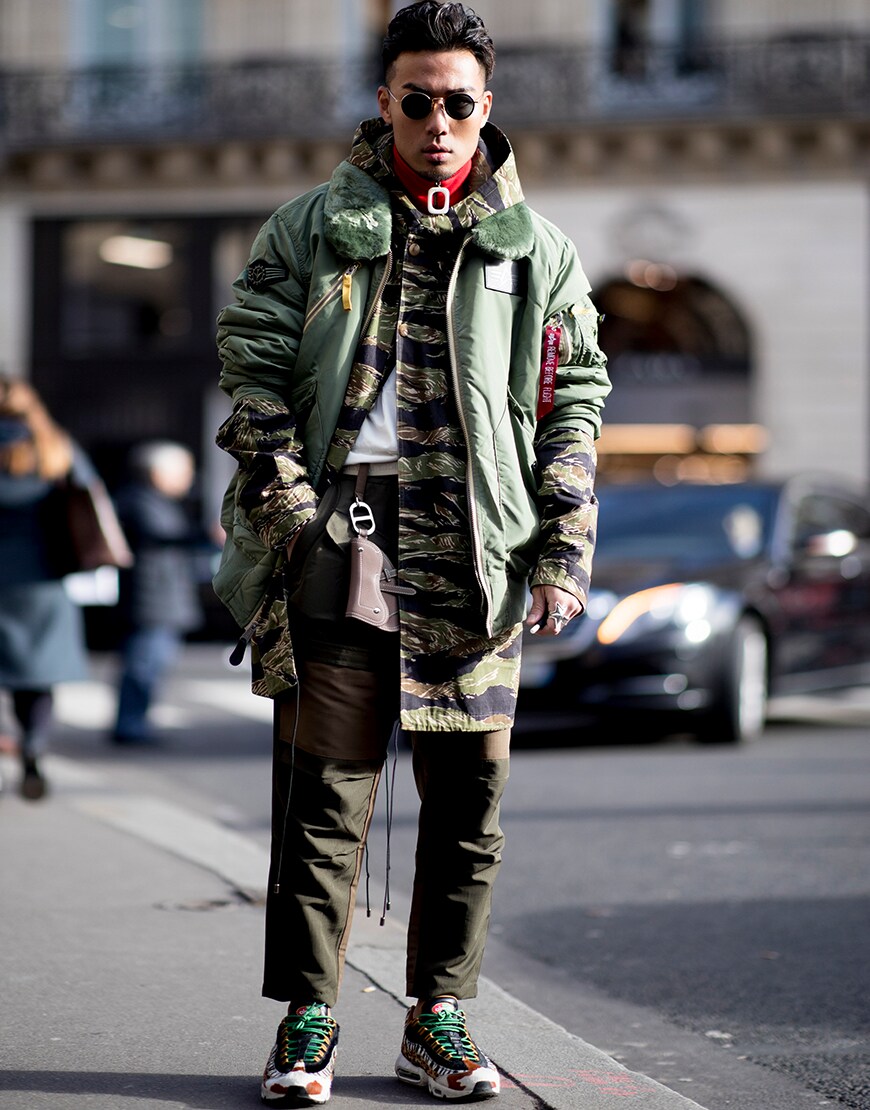 A street-styler wearing a utilitarian-inspired outfit | ASOS Style Feed