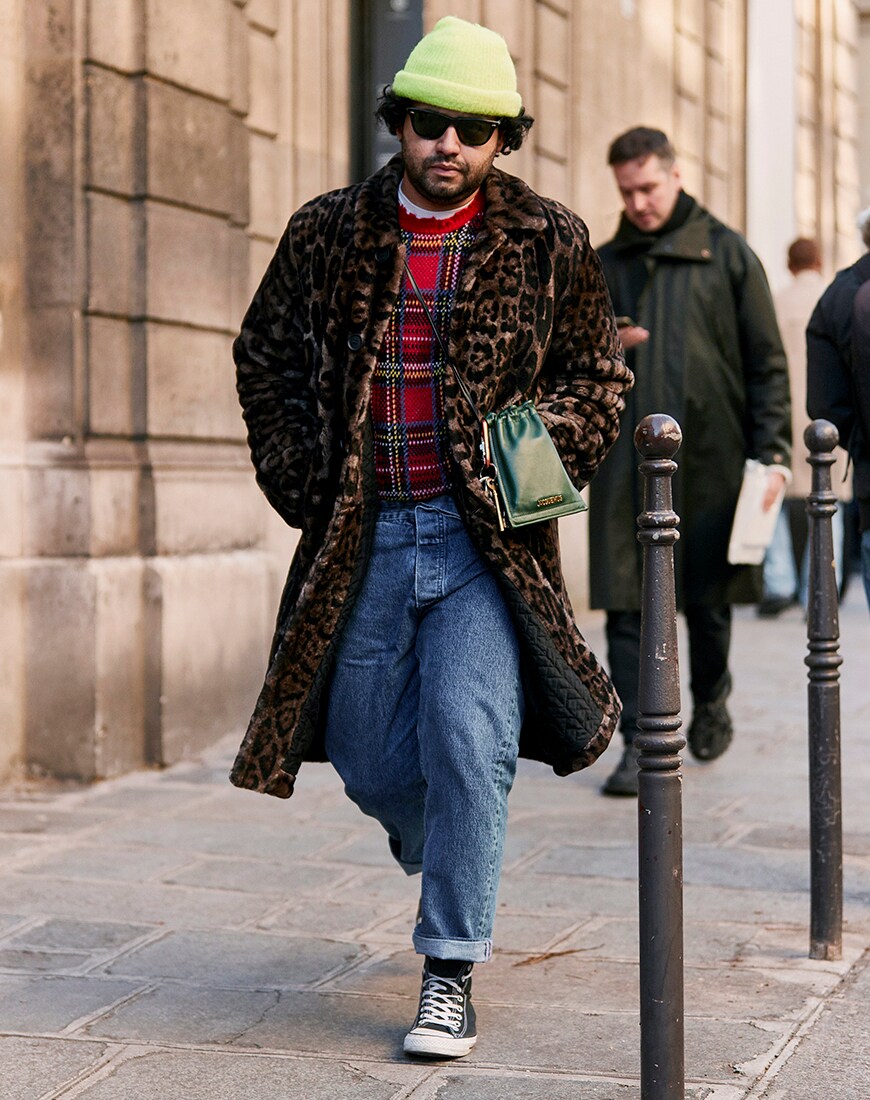 Streetstyle für Herren mit Leoparden-Print 2019