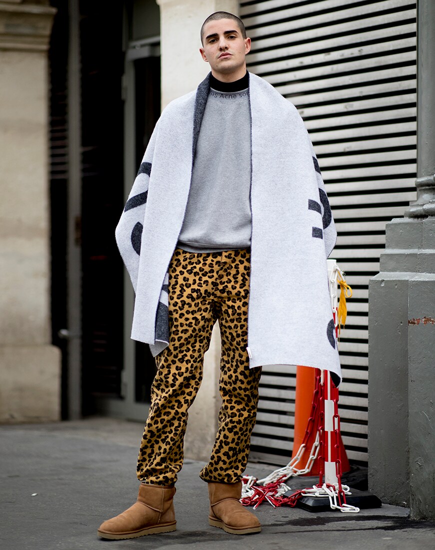 Streetstyle für Herren mit Leoparden-Print 2019