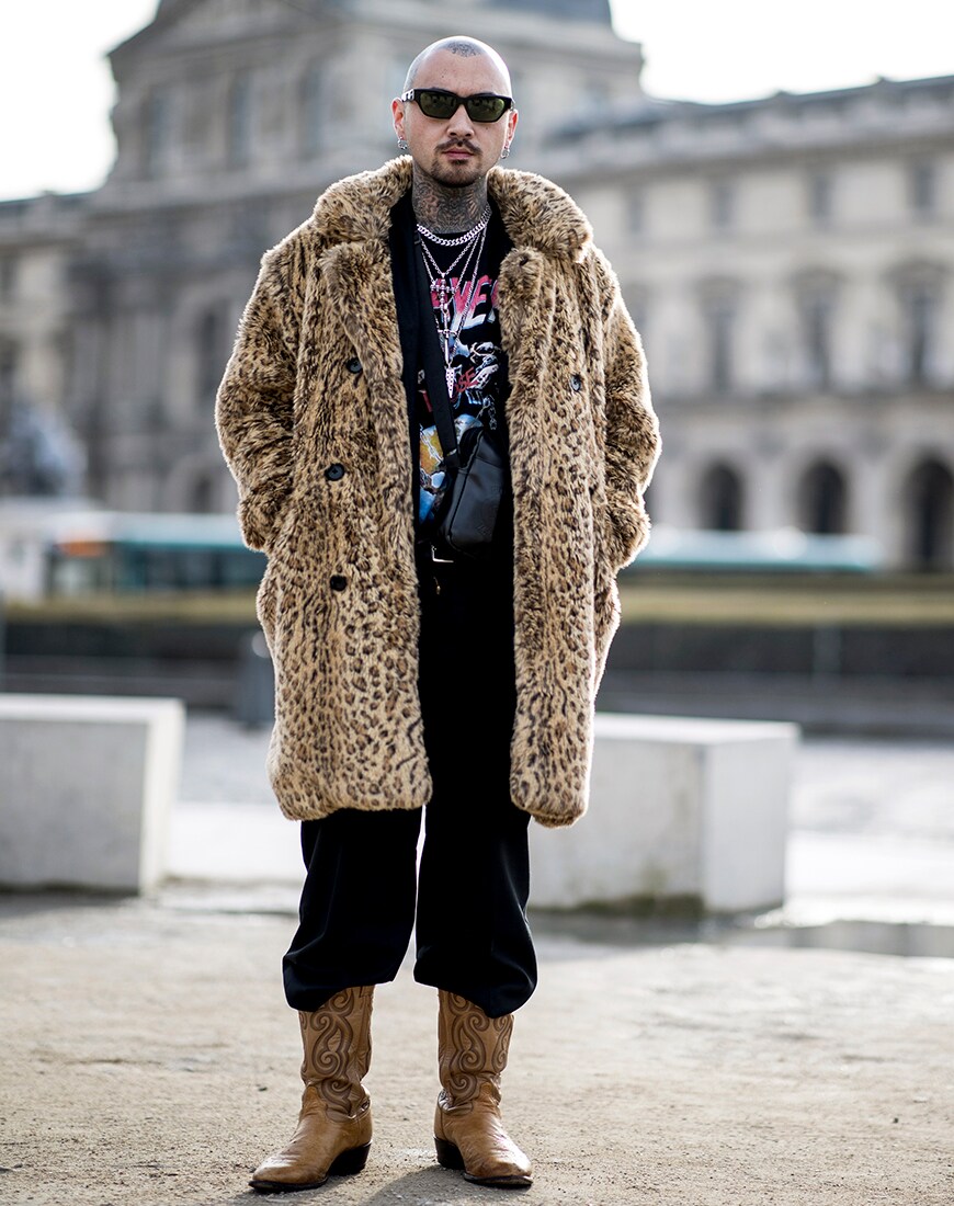 Streetstyle für Herren mit Leoparden-Print 2019