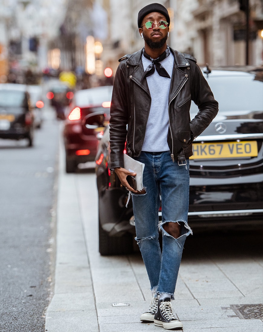 A street style picture from London Fashion Week.