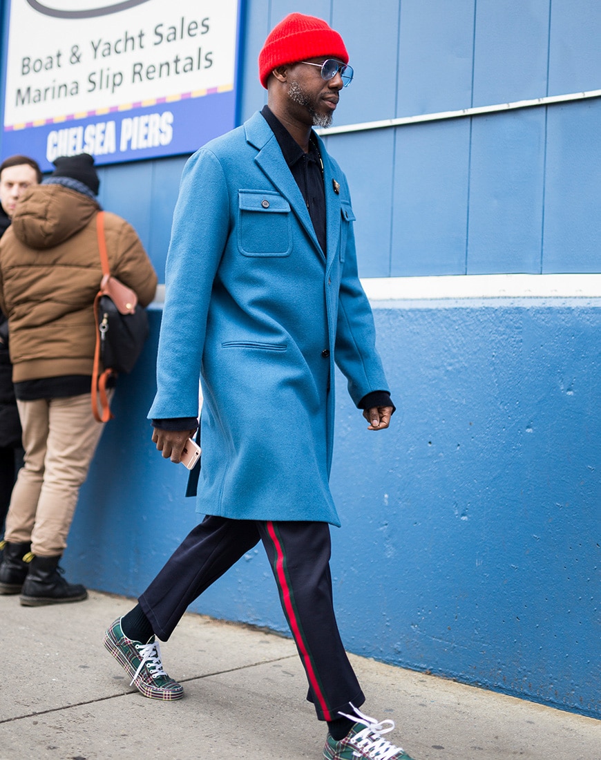 A street style picture from Paris fashion week.