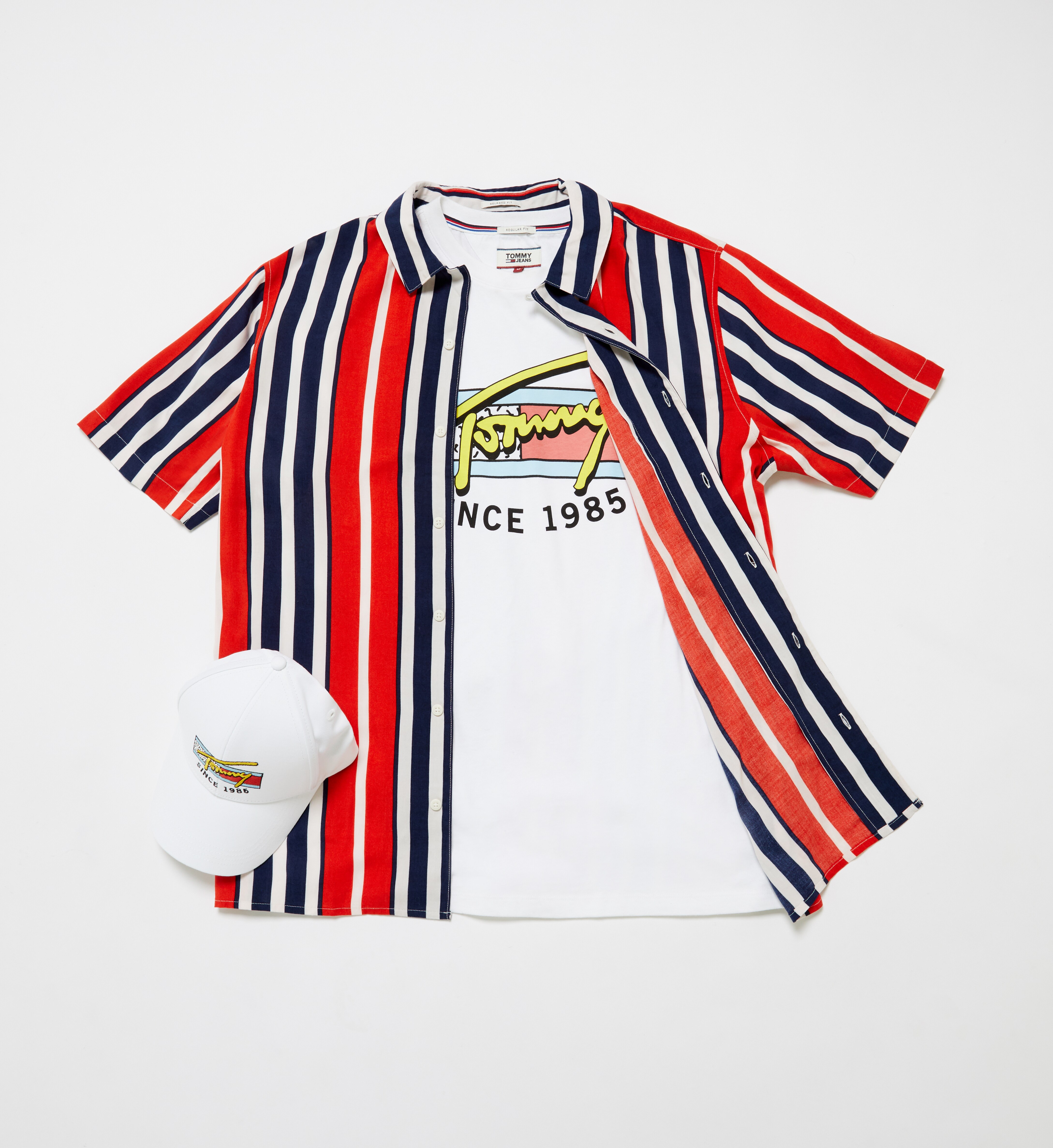 A picture of a shirt and T-shirt from the new Tommy Jeans range. Available on ASOS.