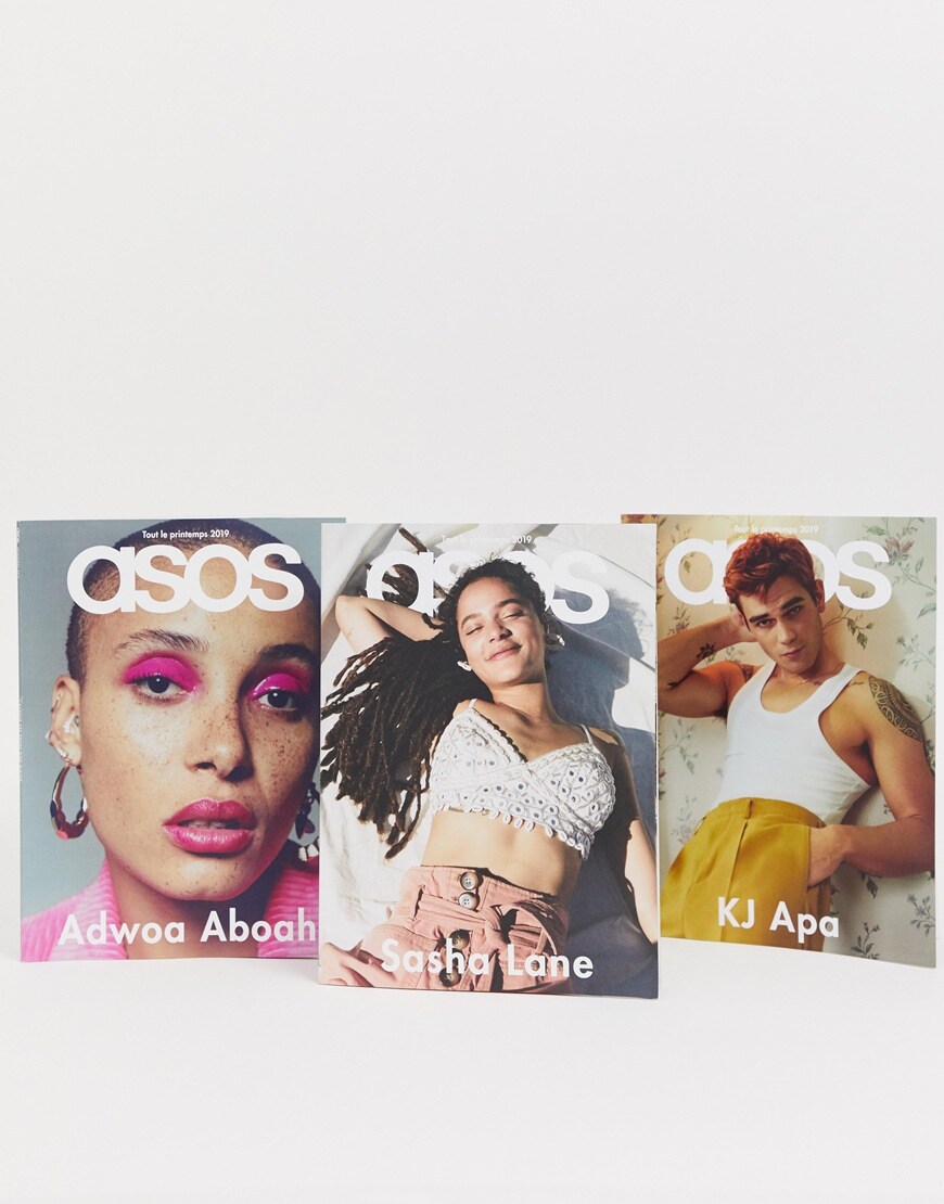 ASOS Magazine (Editions française) Printemps 19 avec Adwoa Aboah Sasha Lane et KJ Apa en couverture