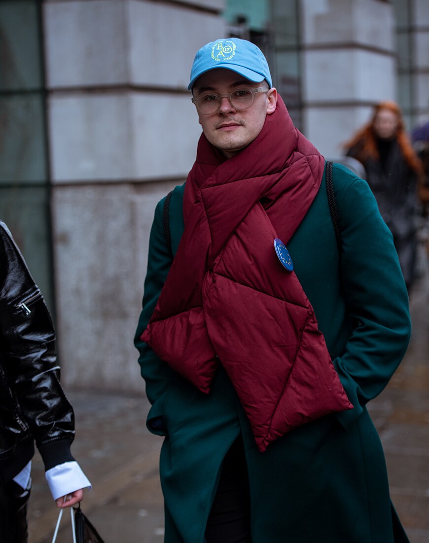 Giant scarves spotted at London Fashion Week | ASOS Style Feed