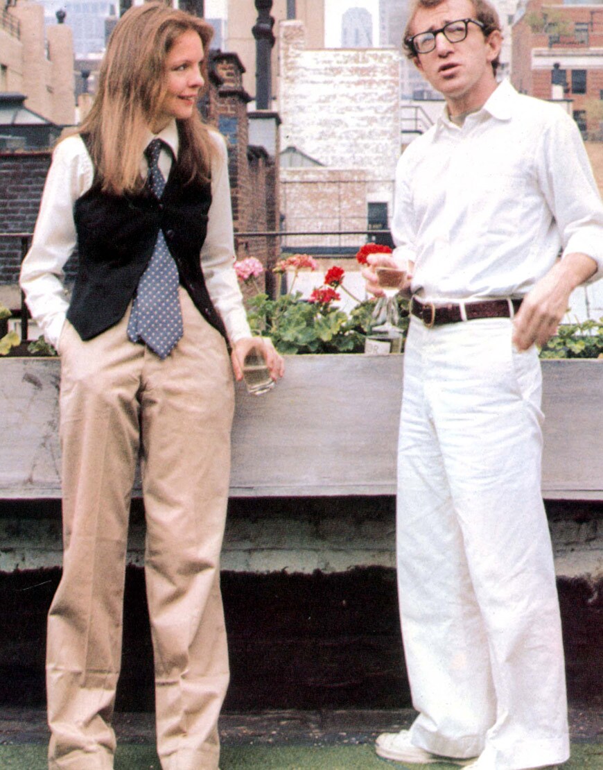 Diane keaton and Woody Allen in Annie Hall