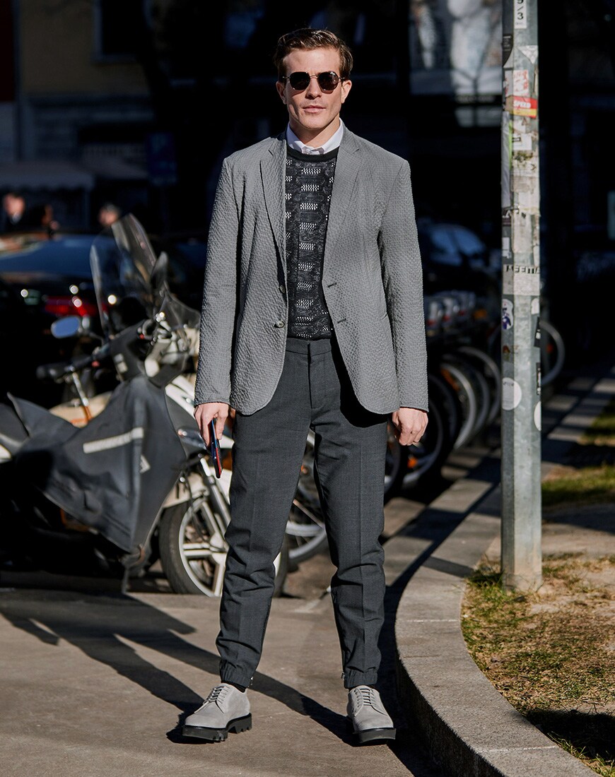 A picture of a streetstyler from Milan