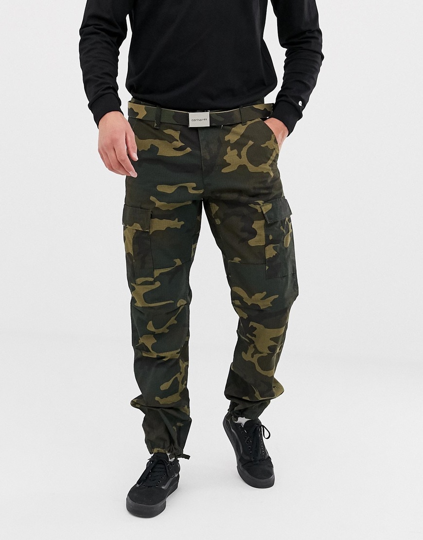 Carhartt WIP - Aviation - Pantalon cargo à motif camouflage