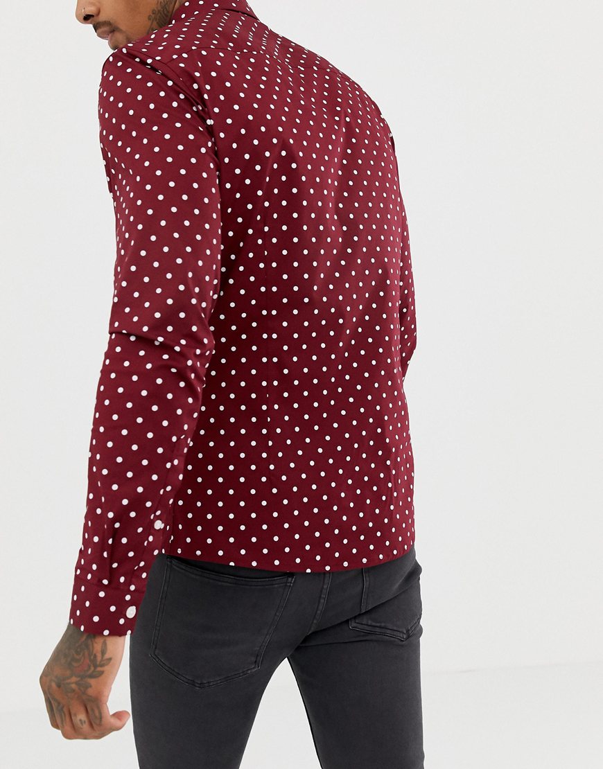 ASOS DESIGN polka-dot shirt | ASOS Style Feed