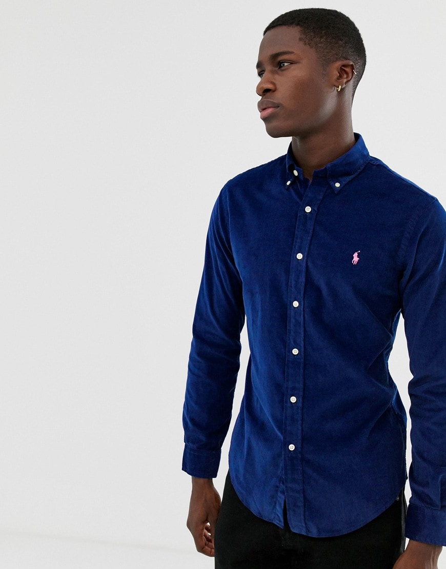 ralph lauren slim fit corduroy shirt