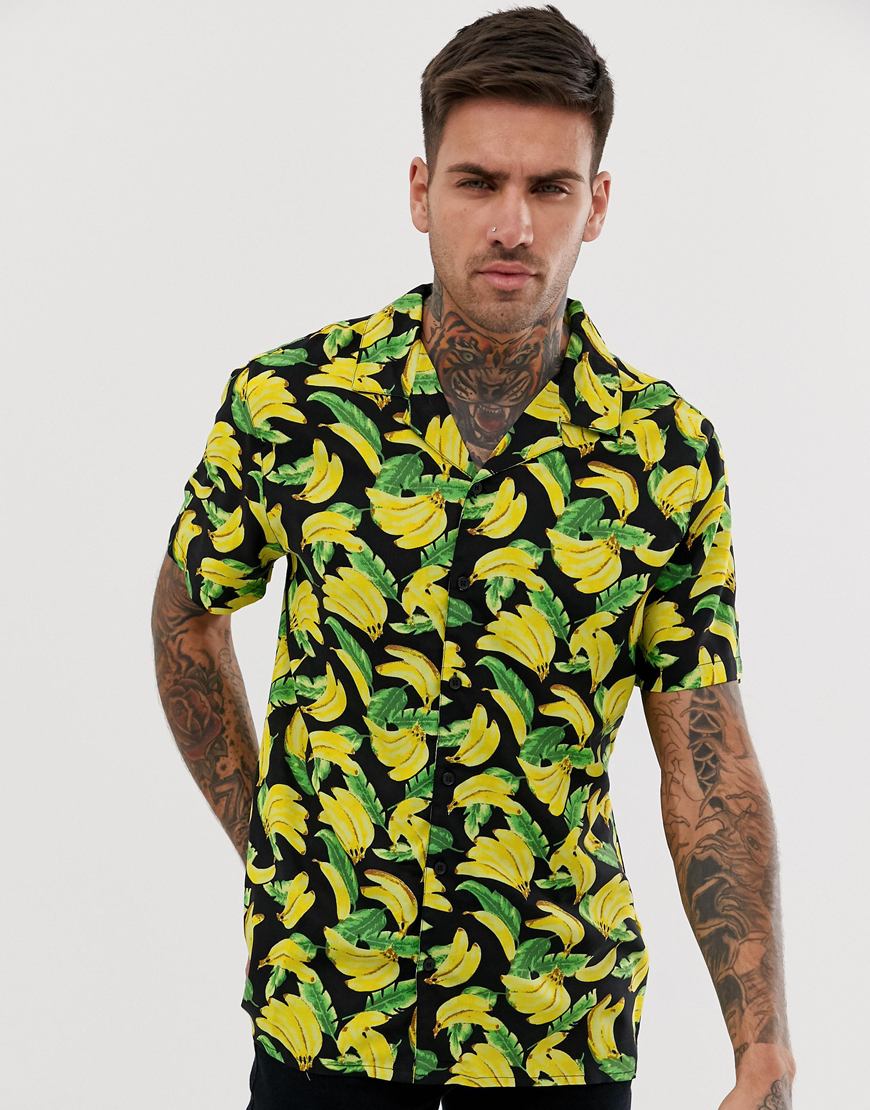 Hemd mit Bananenmuster von New Look, erhältlich bei ASOS