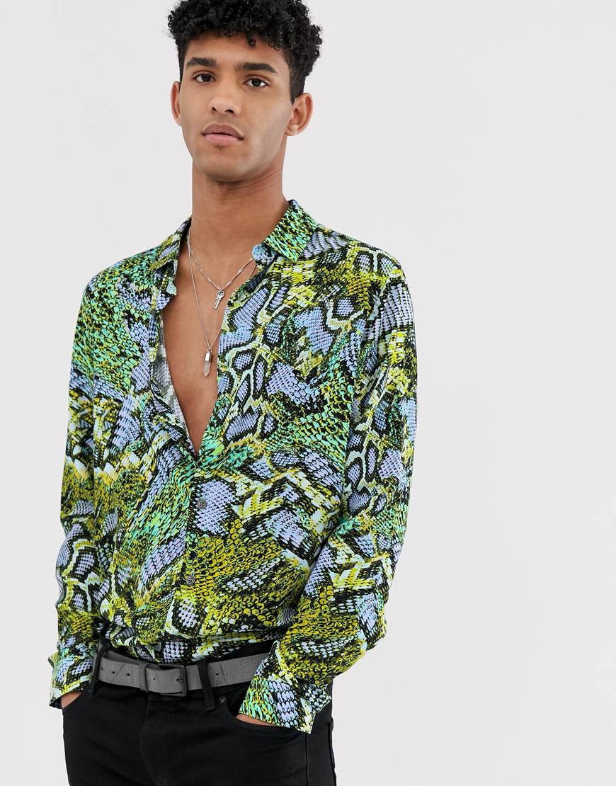 Hemd mit Schlangenmuster von ASOS