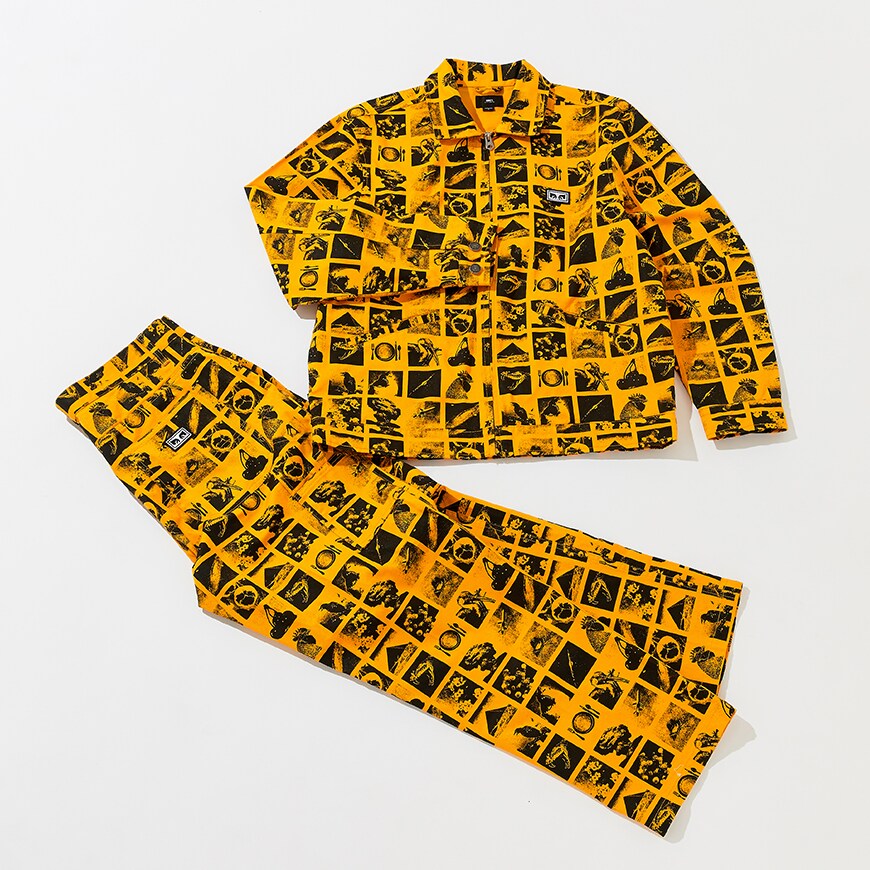 A picture of a co-ord outfit by Obey. Available at ASOS.