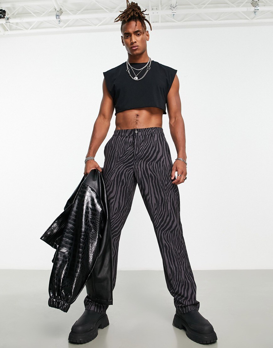 ASOS DESIGN trucker cap with zebra print in black and white | ASOS Style Feed