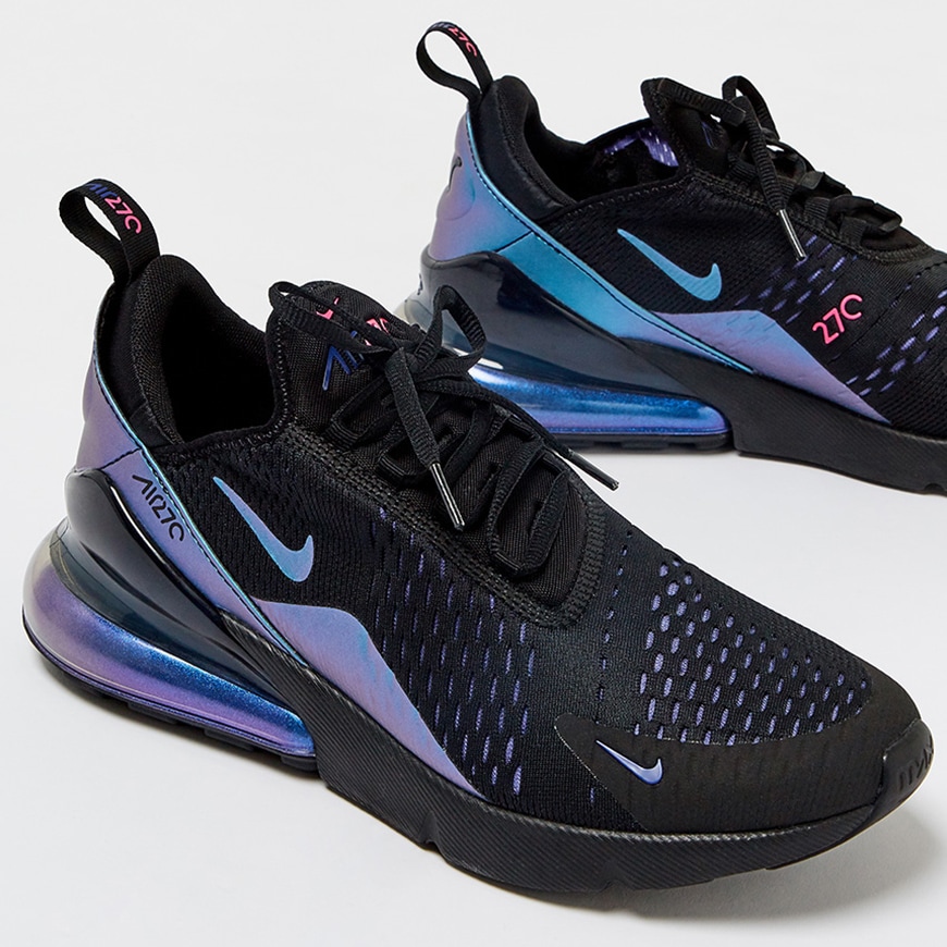 A picture of some Nike Air Max 270 trainers. Available at ASOS.