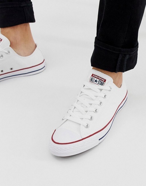 Converse – Chuck Taylor All Star Ox – Weiße Sneaker, M7652C, 65 € bei ASOS