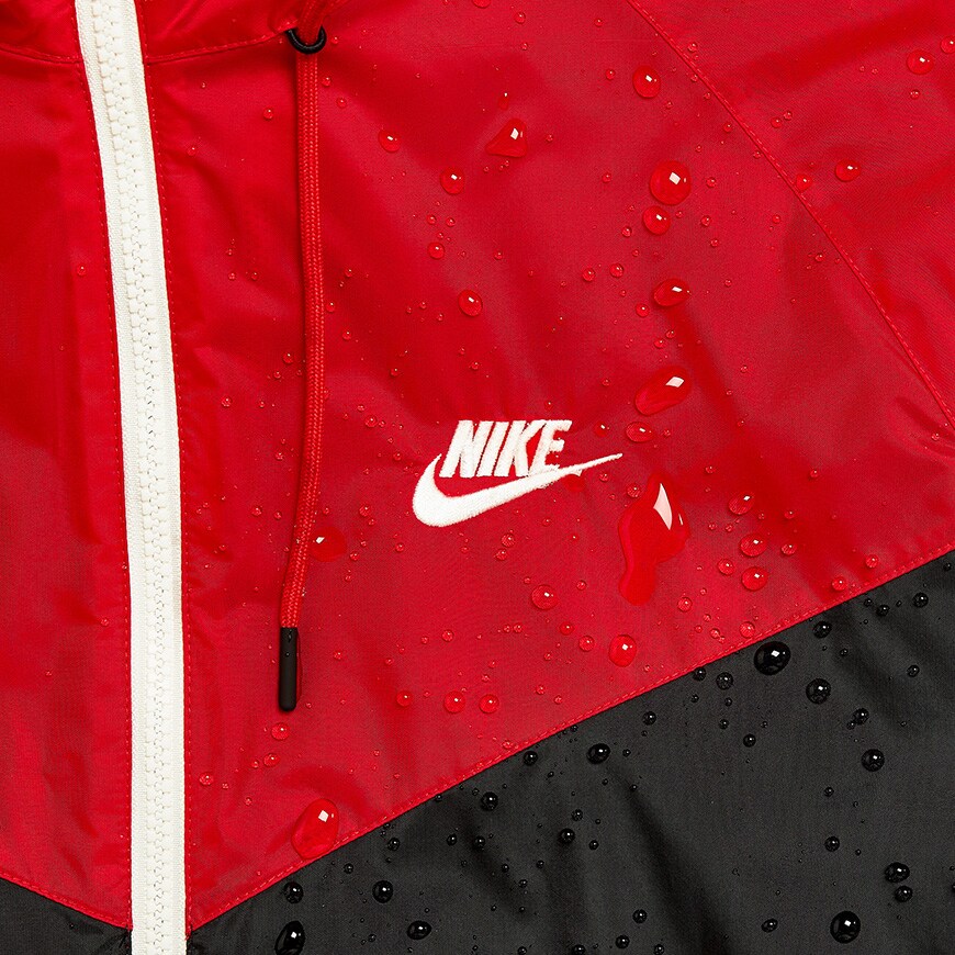 A close-up picture of a nike rain jacket. Available at ASOS.