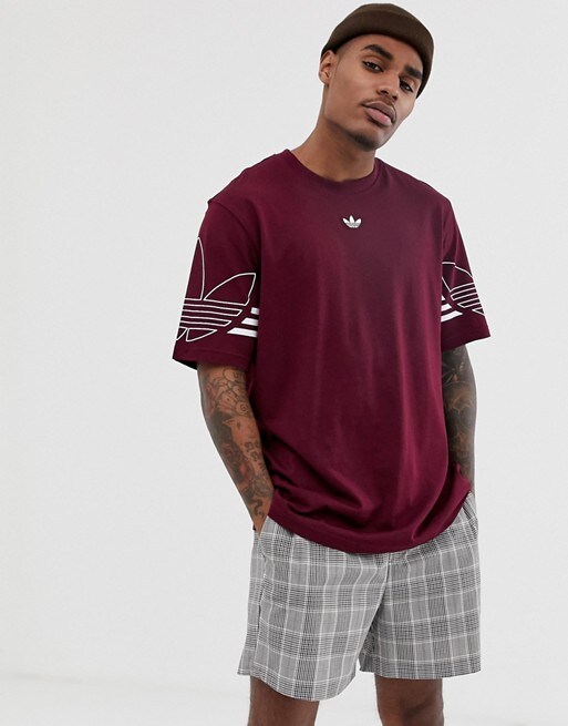 adidas Originals – graues T-Shirt mit Dreiblatt-Logo, 30 € bei ASOS