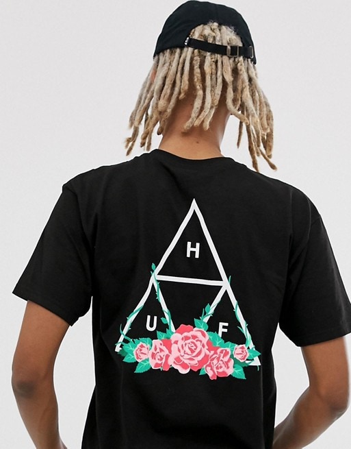 HUF – City Rose – T-Shirt in Schwarz, 35 € bei ASOS