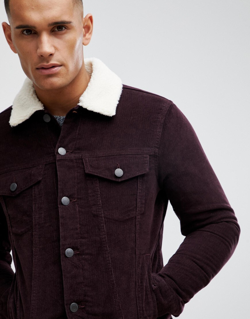 New Look cord jacket with borg lining | ASOS Style Feed